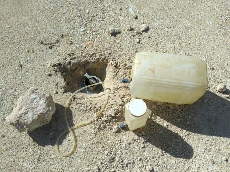 Test de perméabilité sur sol granulaire pour une étude d’assainissement non collectif en Guadeloupe