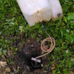 Mesure de la perméabilité du sol par test de Porchet pour une étude ANC en Guadeloupe