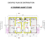 Exemple de plan de distribution à fournir pour une étude d’assainissement non collectif en Guadeloupe
